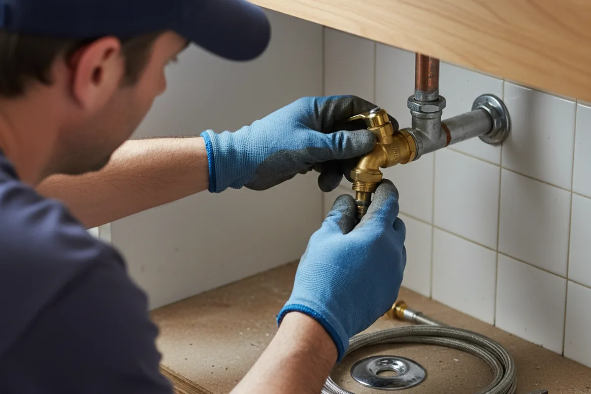 Shutoff valve and fitting work during Faucet and Fixture Repair in Pine Plains